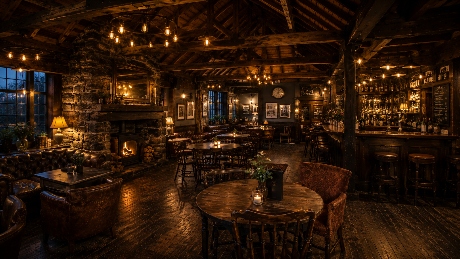 Pub interior bar
