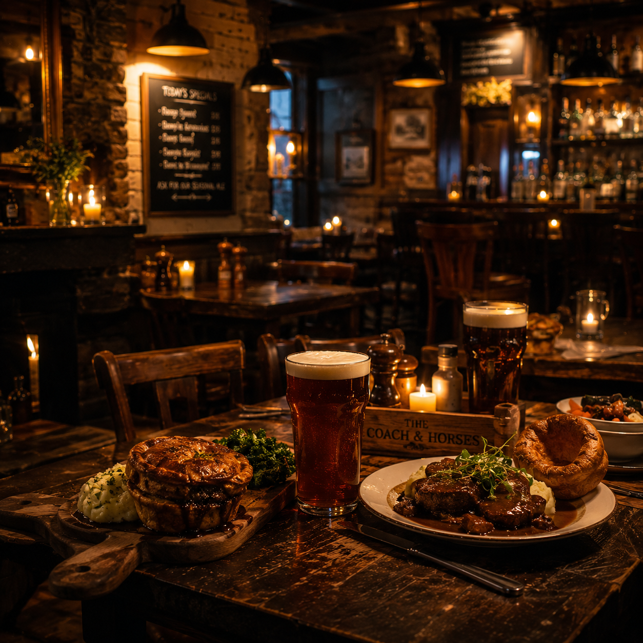 Pub evening ambience